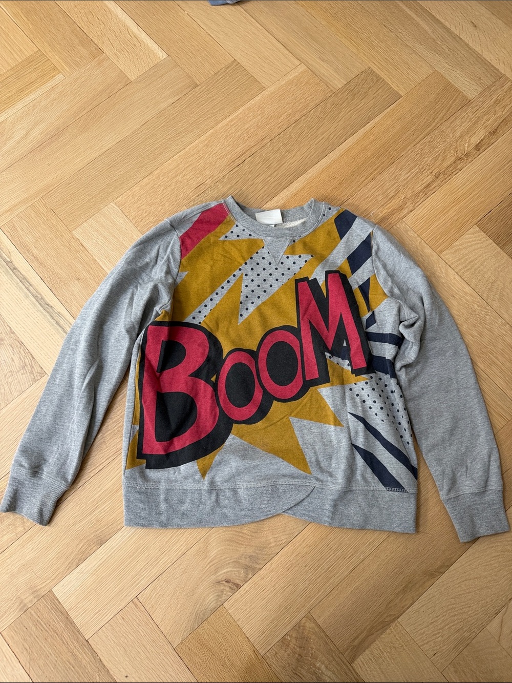 3.1 Phillip Lim for Target Grey Sweatshirt with Mustard & Red Graphic